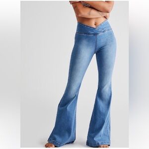 We the Free by Free People Venice Beach Flare Jeans in color Echo